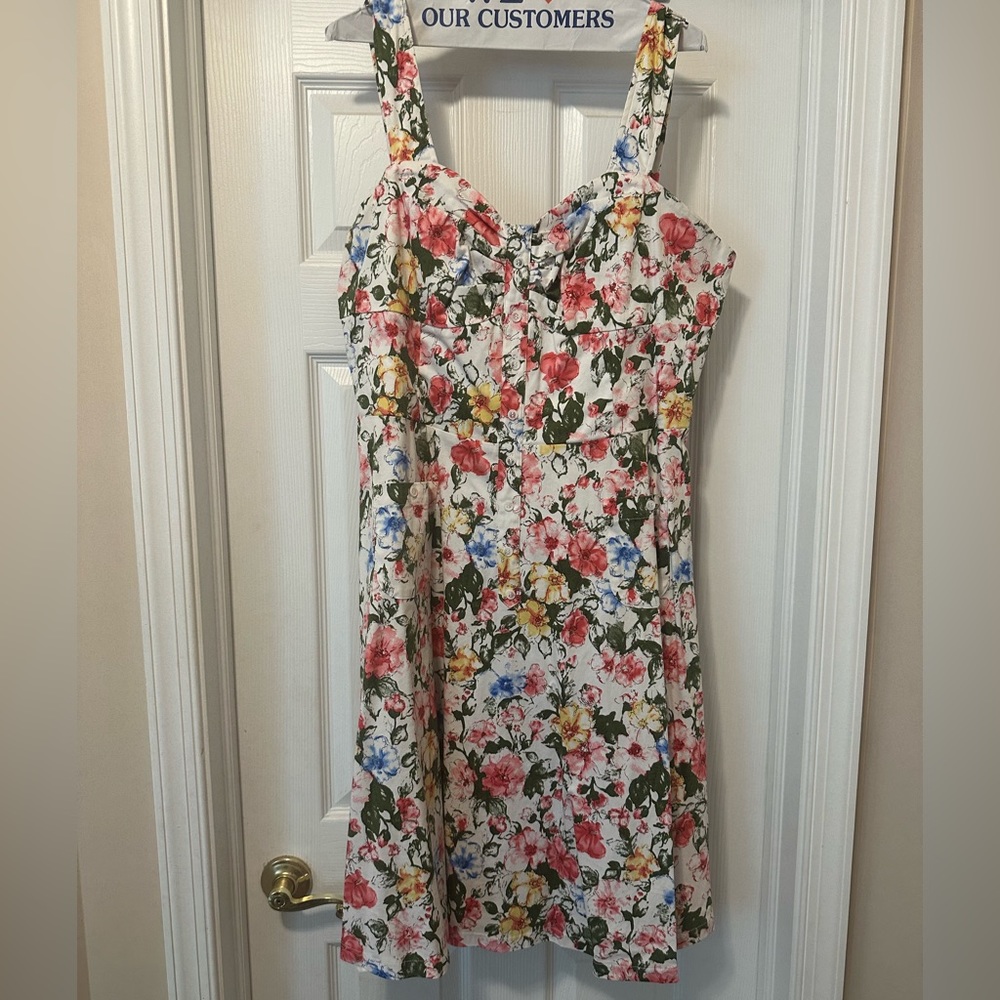 Vintage Style floral button-down dress
